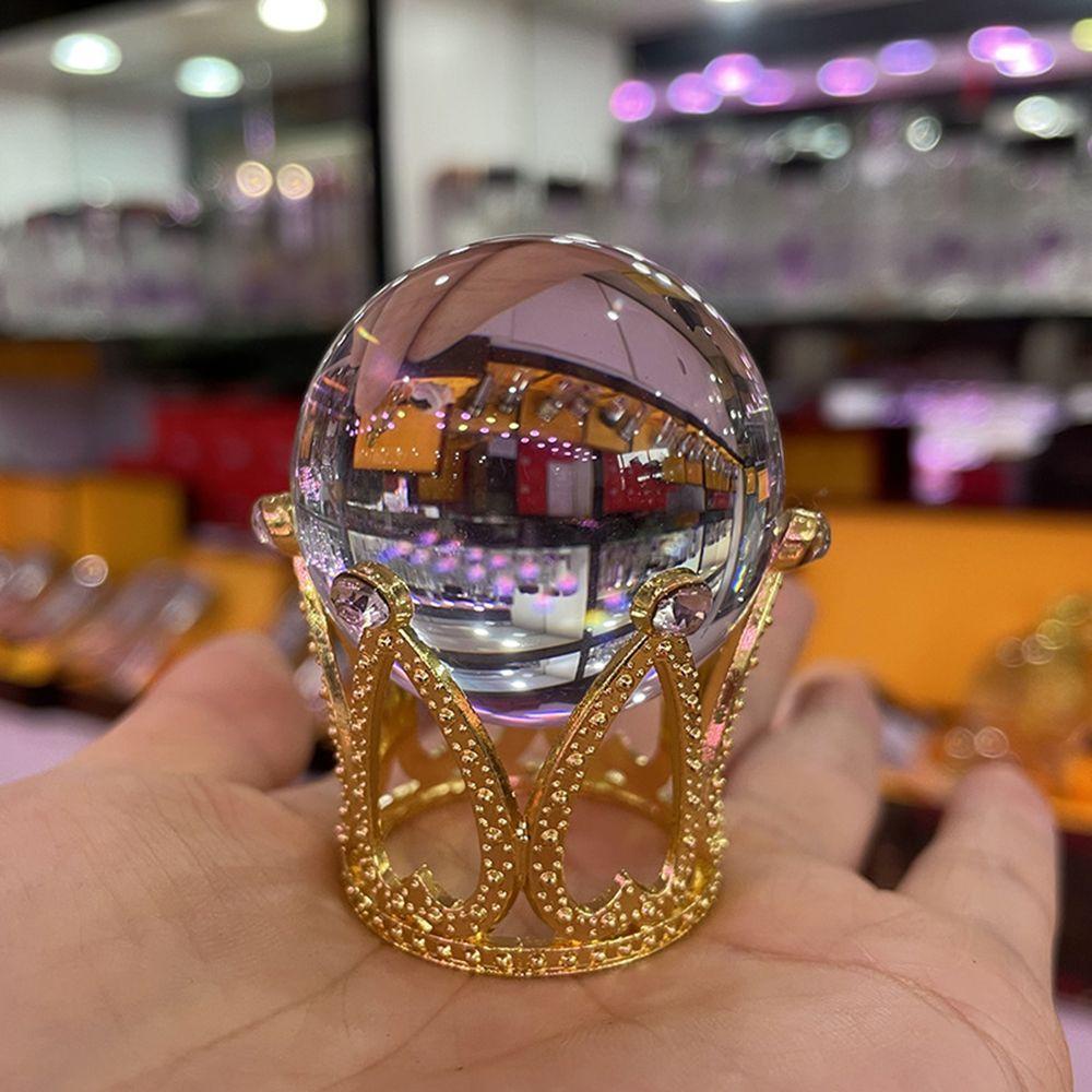 Wonder Crown Crystal Ball Holder Hadiah Dekorasi Rumah Kantor Properti Fotografi Alas Bola Gelas