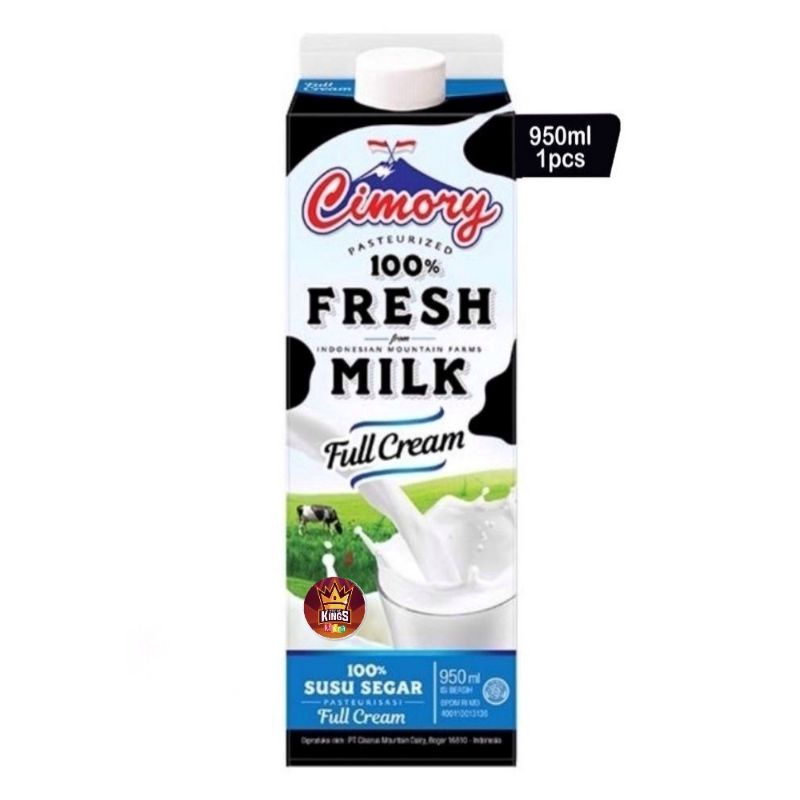 

Cimory Fresh Milk Plain 950ml Full Cream ||Kurir Instan Express | SameDay Grab | Gojek
