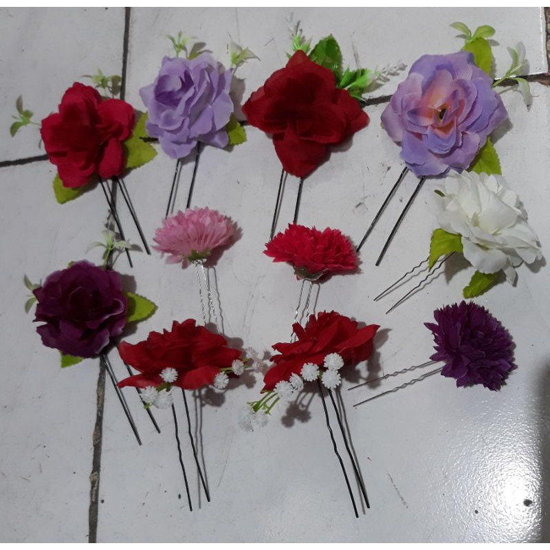 tusuk sanggul mawar/hairdo/cucuk sanggul konde mawar