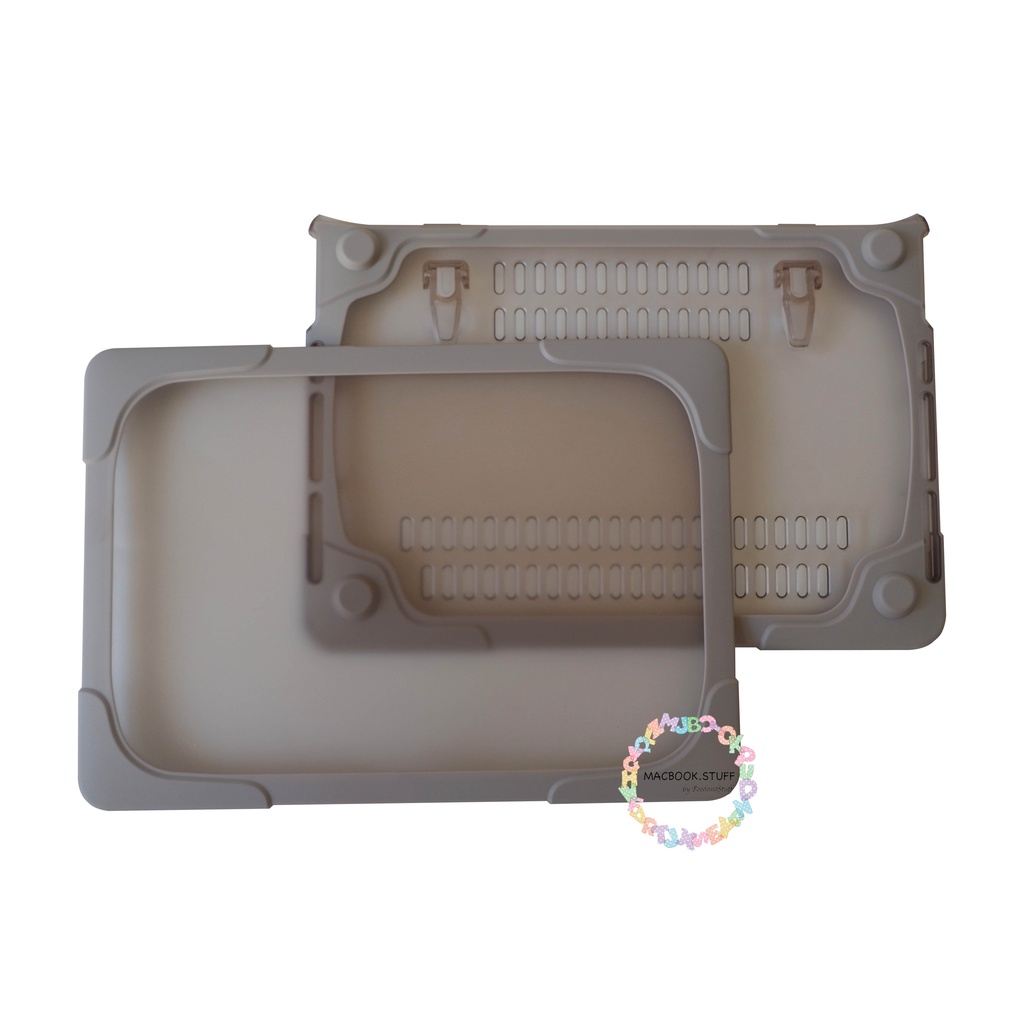 STAND MACBOOK CASE KHAKI NEW AIR PRO 11 12 13 14 15 16 INCH NON /  WITH CD ROOM / TOUCHBAR / TOUCH ID / M1 M2 Max 2020 2021 2022