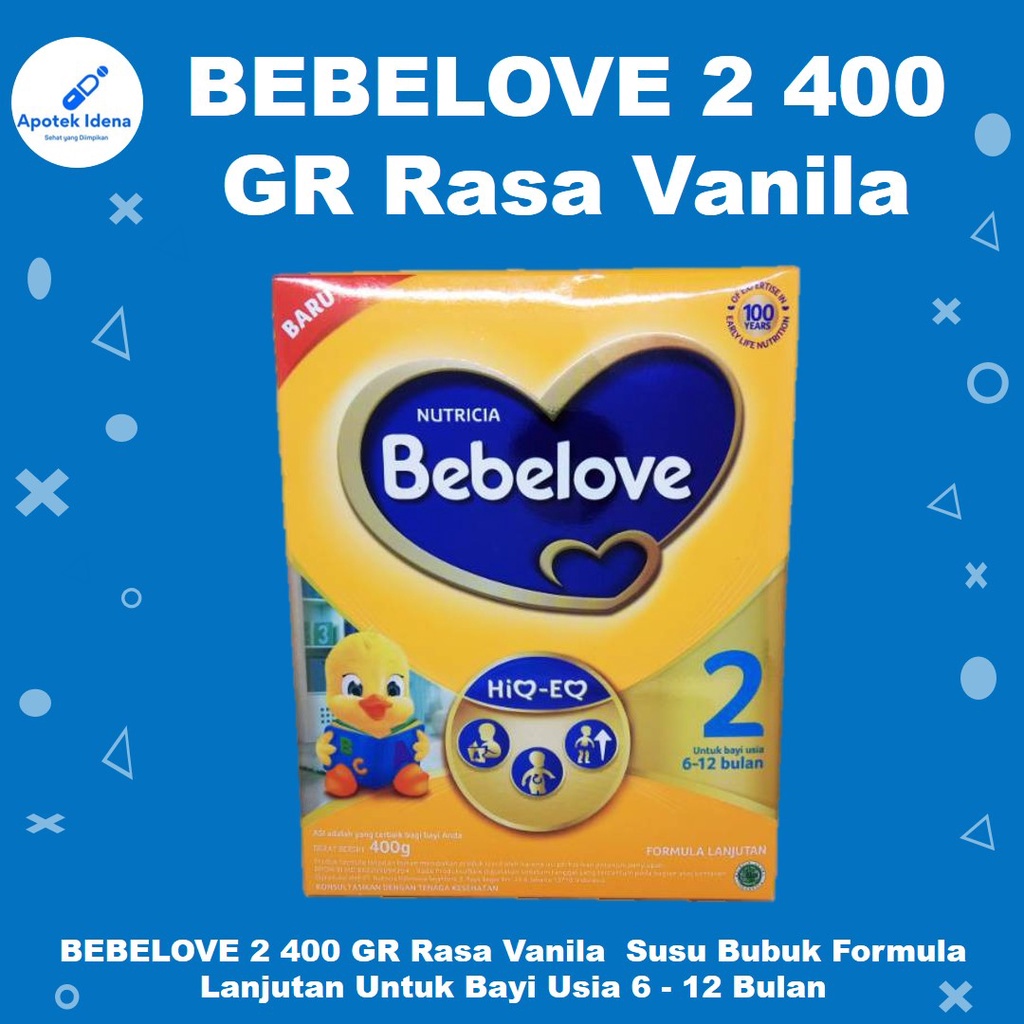 

BEBELOVE 2 400 GR Rasa Vanila Susu Bubuk Formula Lanjutan Untuk Bayi Usia ( 6 - 12 Bulan )