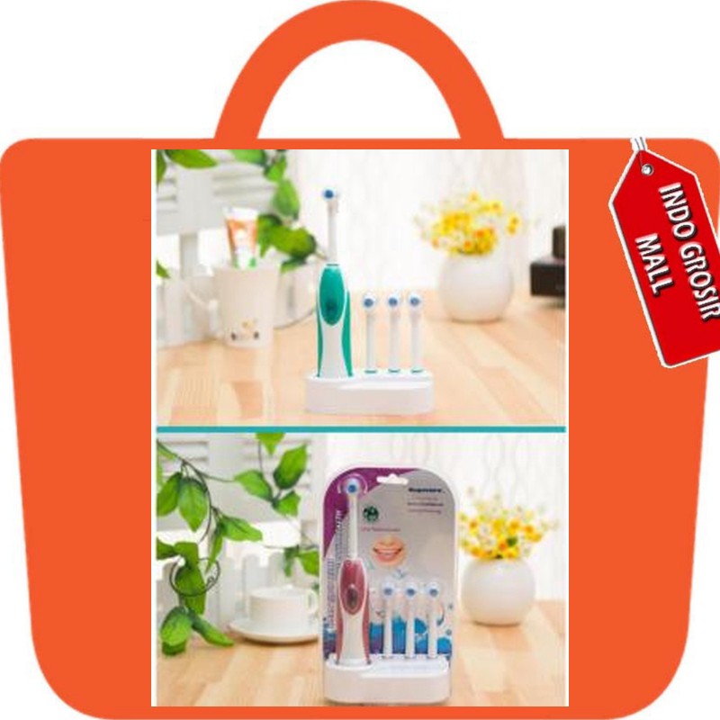 Set Sikat Gigi Elektrik Keluarga / Sikat Gigi Elektrik Murah / Sikat Gigi Elektrik Waterproof