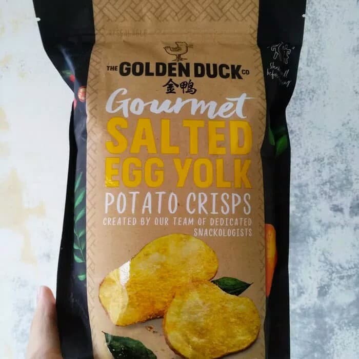 

The Golden Duck Gourmet Salted Egg Yolk Potato Crisps 125 gr | Chips ~ kp1029