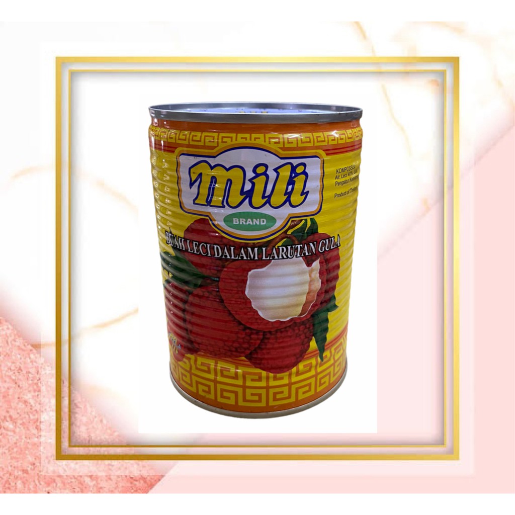 

Mili Lychee Buah Kelengkeng /Leci dalam sirup 565gram