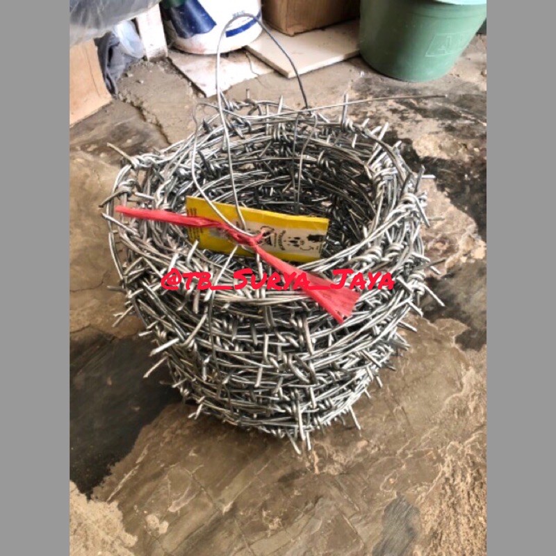 KAWAT DURI GALVANIS PER GULUNG | ROLL 4KG