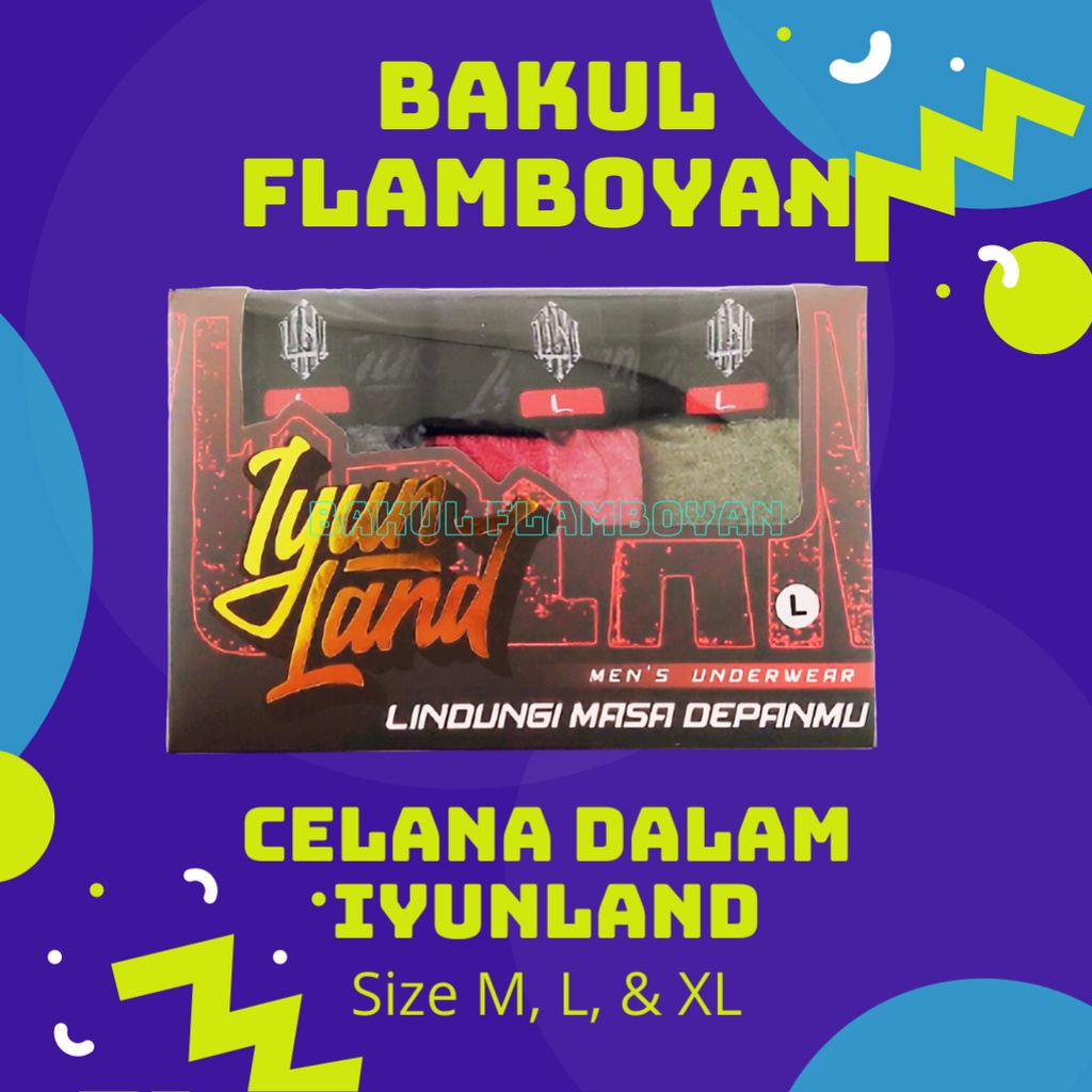 CD Dewasa Iyunland / Sempak Dewasa Premium Iyunland / Celana Dalam Dewasa Box isi 3pcs