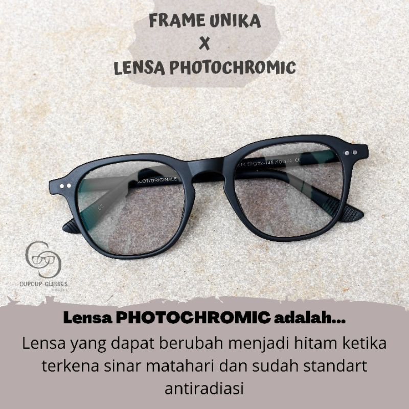 Frame UNIKA X Lensa PHOTOCHROMIC (FREE Minus/Cylinder)