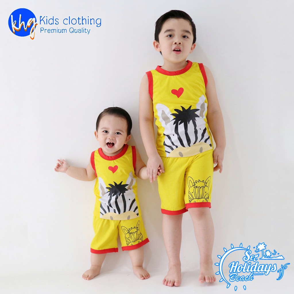 Setelan Anak Bayi Set Holiday Beach KHG Setelan Kutung Baby