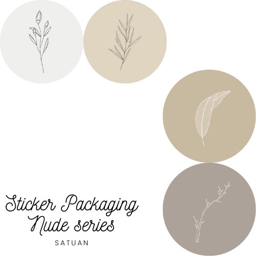 

Sticker Label Segel Aesthetic Nude