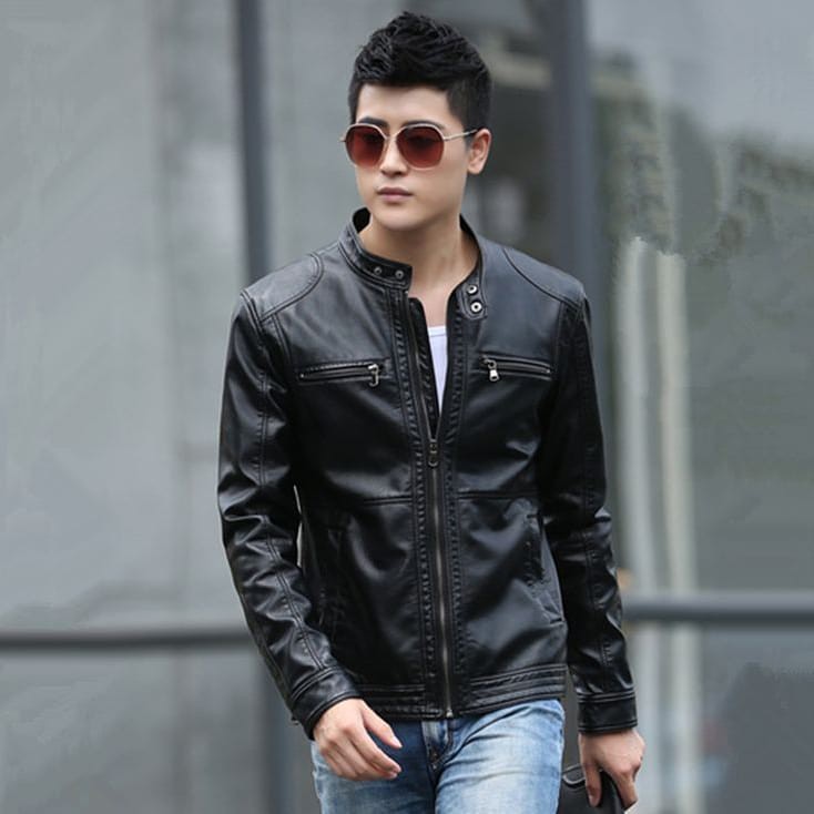 (NEW TREN) Jaket Kulit Asli Pria Silverstone RFLA Ariel Noah