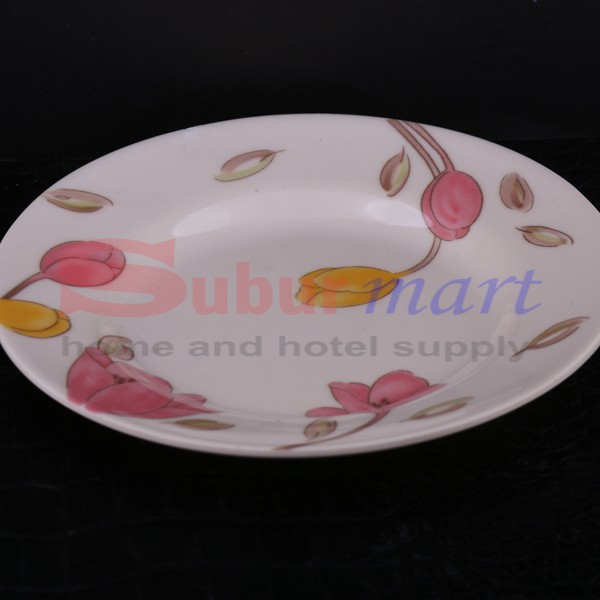 Piring Melamin Ceper Motif Bunga Hoover - 4110BNG