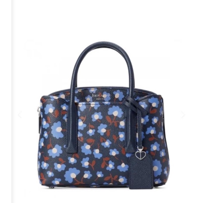 Kate Spade Pxrub028 Margaux Mini Satchel Party Floral BlazerBlue Multi