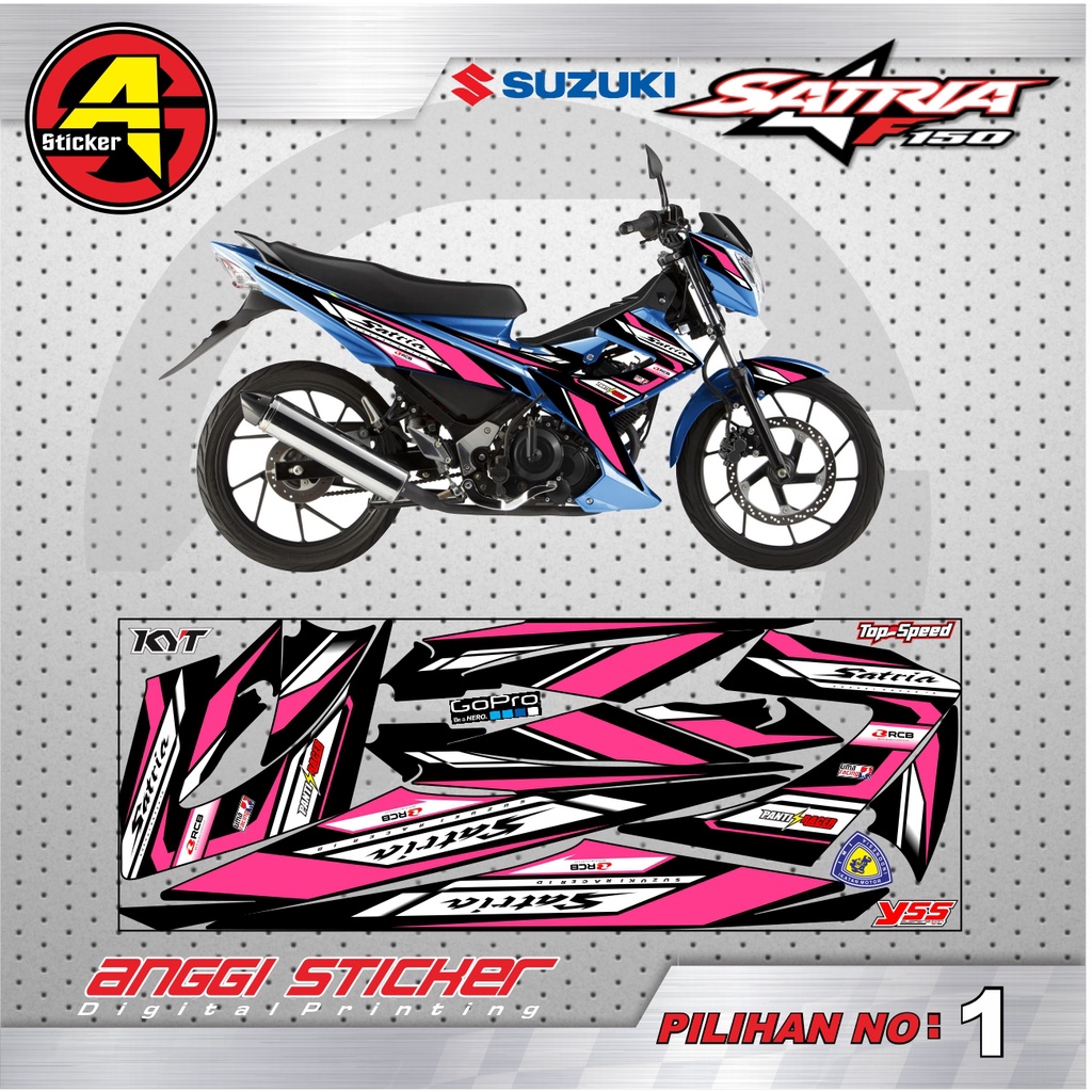 STRIPING VARIASI MOTOR SATRIA F / STICKER MOTOR SATRIA F 150