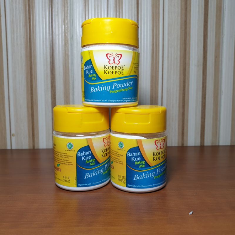 

Baking Powder Koepoe Koepoe 45gr [Exp 2025]