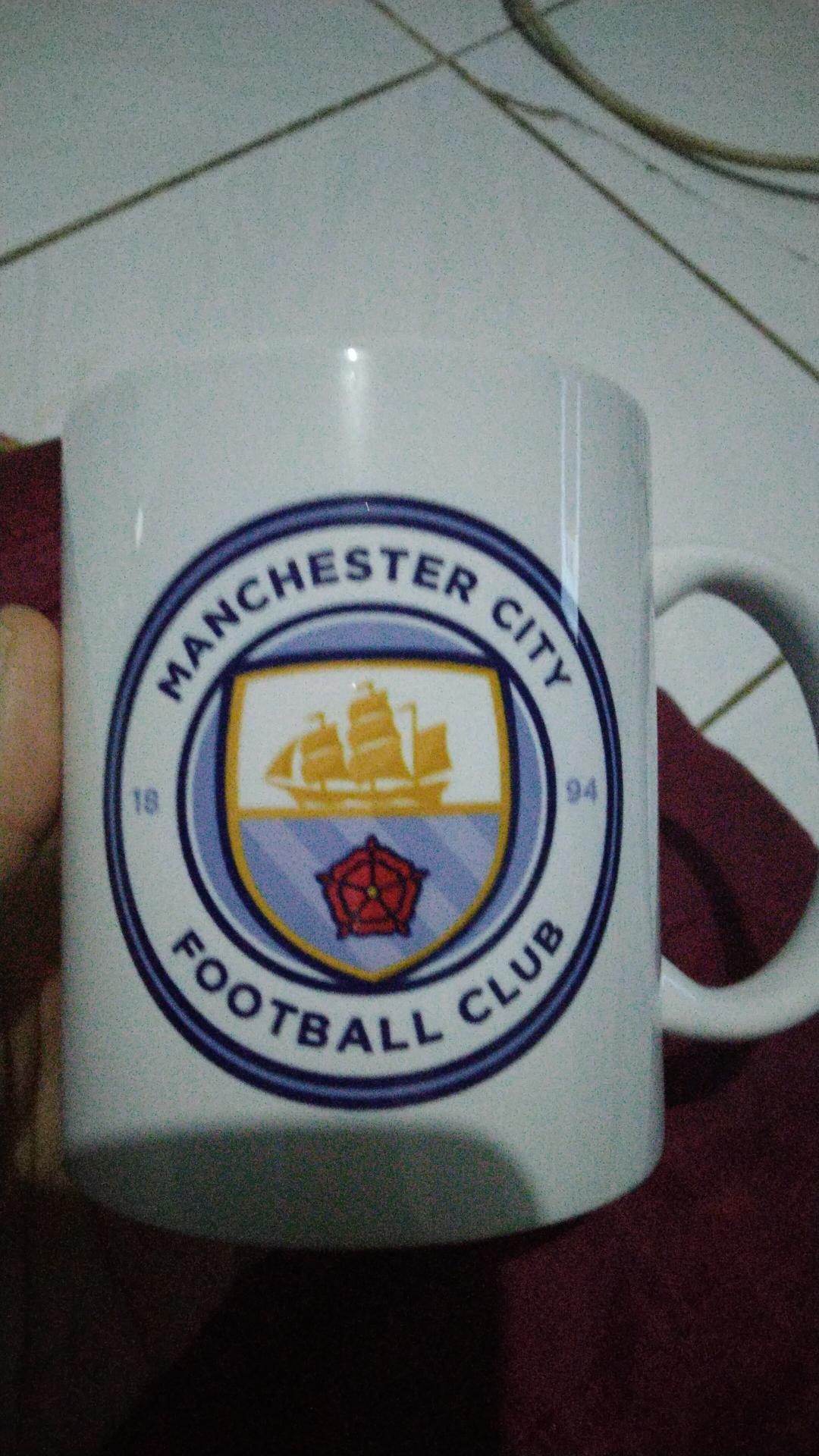 Mug Gelas Bola Football Klub Bisa Tambah Nama