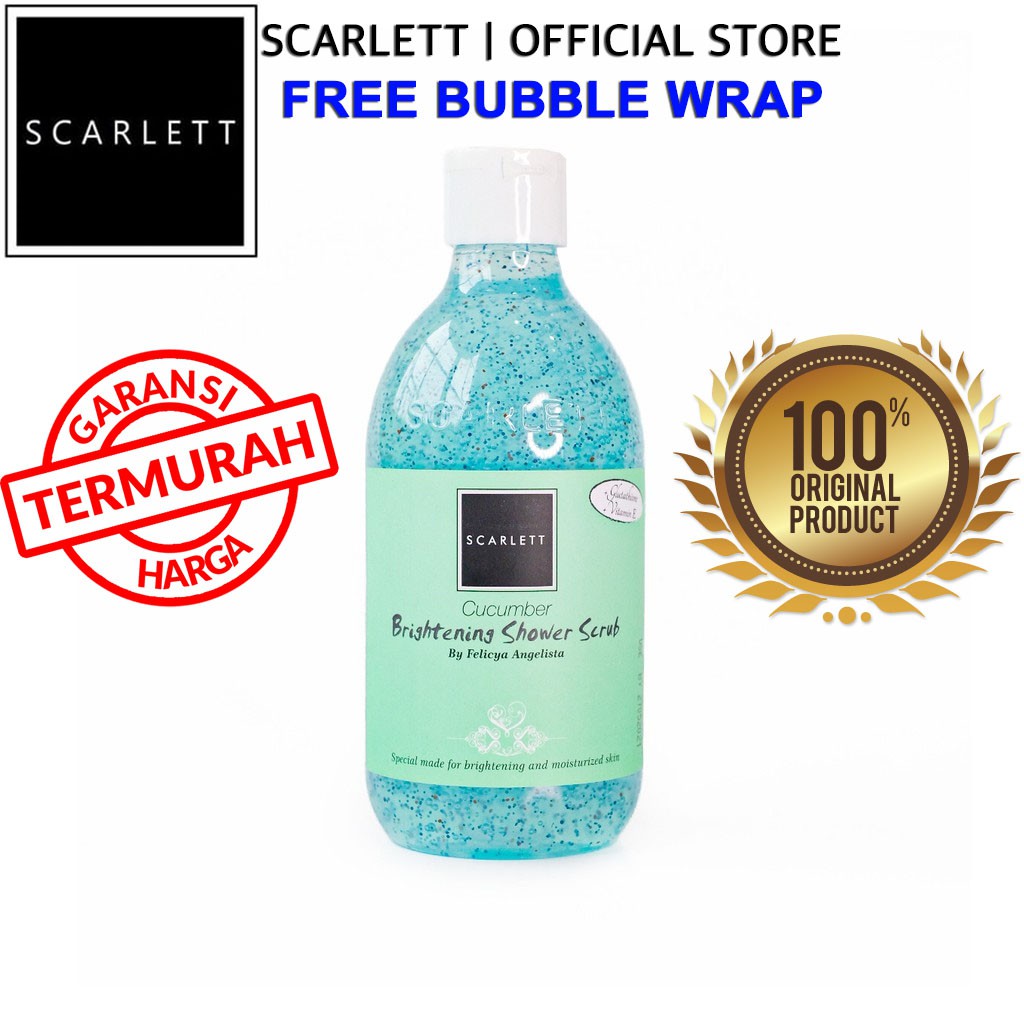 Scarlett Whitening Shower Scrub Cucumber