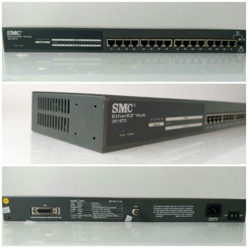 SMC EtherEZ Hub SMC3616TC-Hub 16 Port