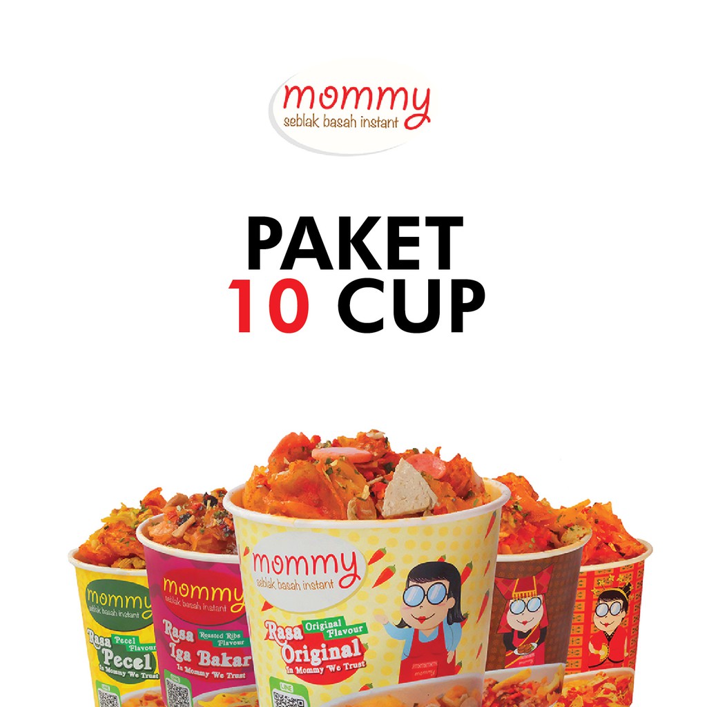 Mommyindo Seblak Basah Instan Mommy Paket 10 Cup