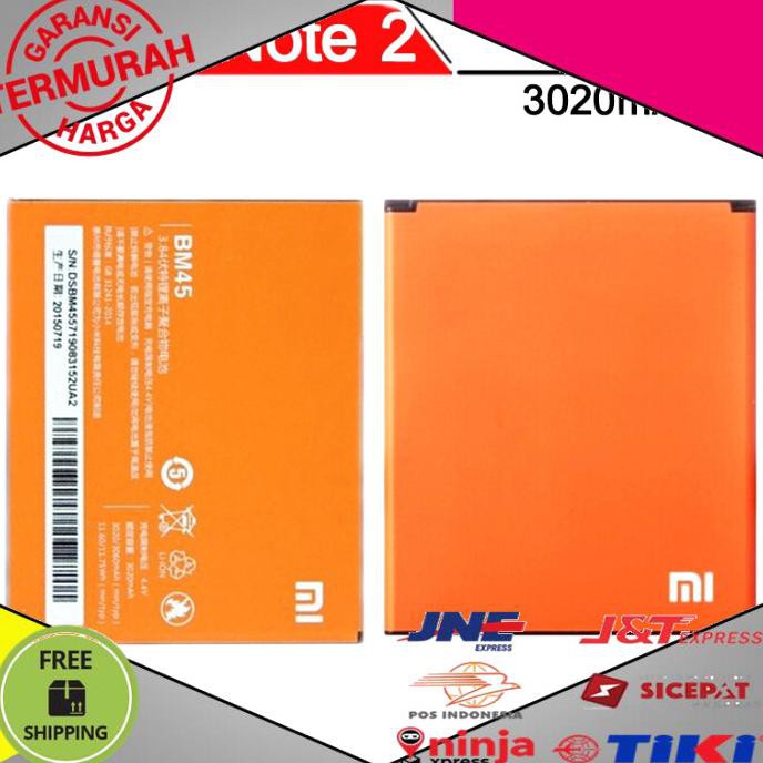 SPAREPART BATERAI ORIGINAL XIAOMI BM45 BM 45 BM 45 REDMINOTE2 BISA COD