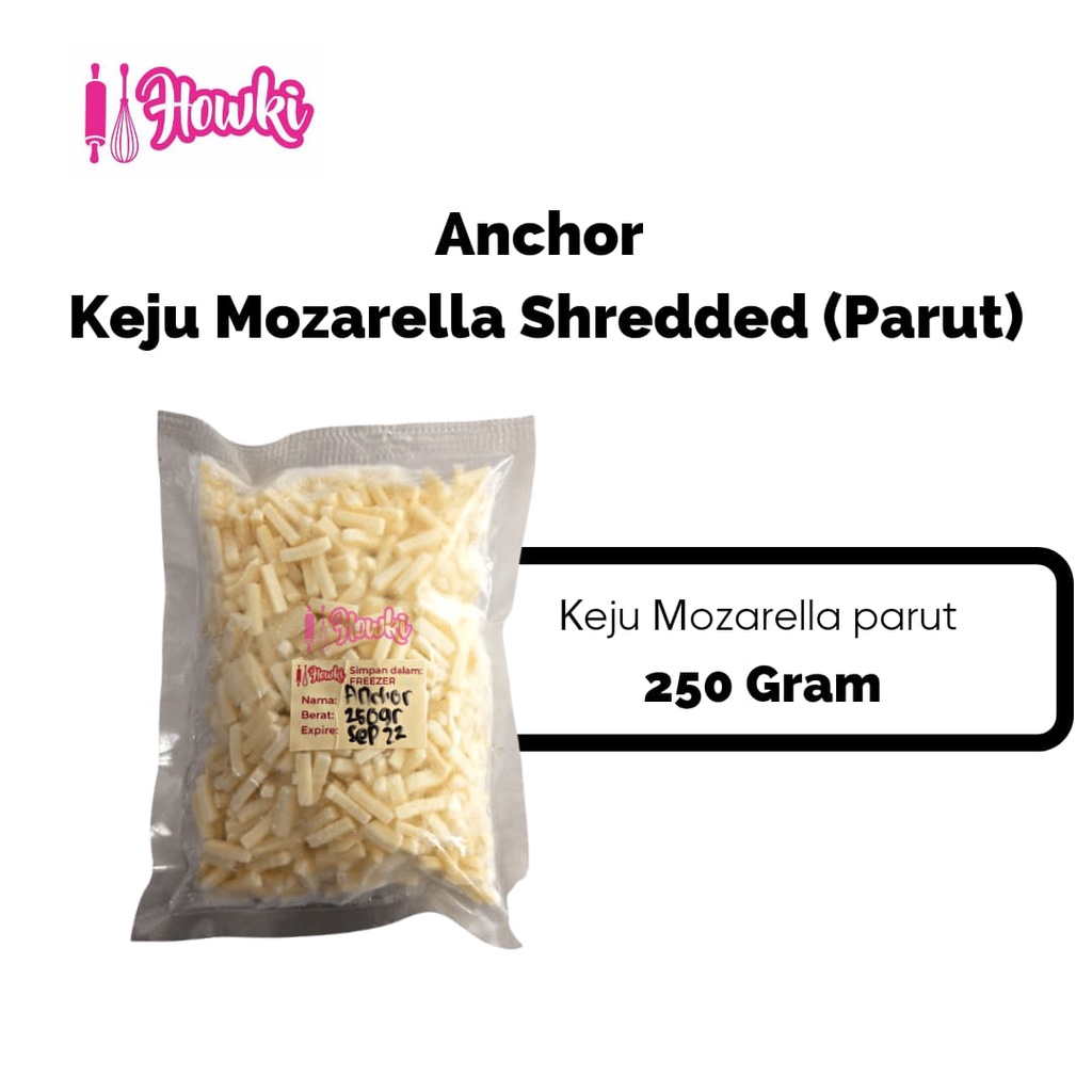 

Mozzarella Anchor Shardded Balance Parut Repack 250gr