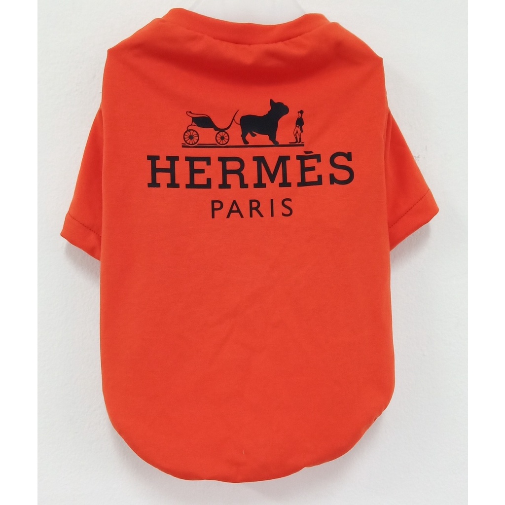 Tshirt Hermes baju branded untuk anjing dan kucing