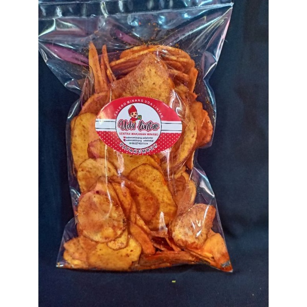 

Kerupuk Talas Balado 250 GR Keripik Talas Balado