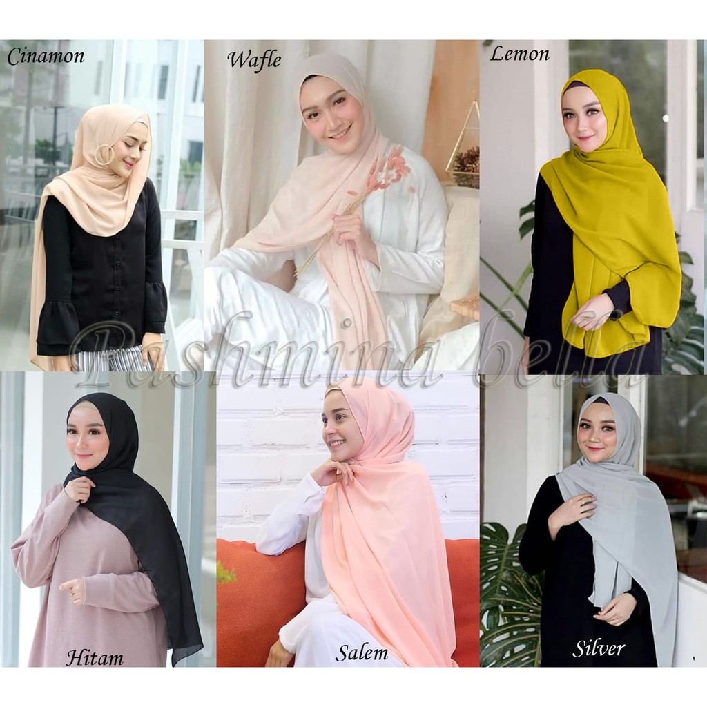 Jilbab Pashmina Bella polycotton