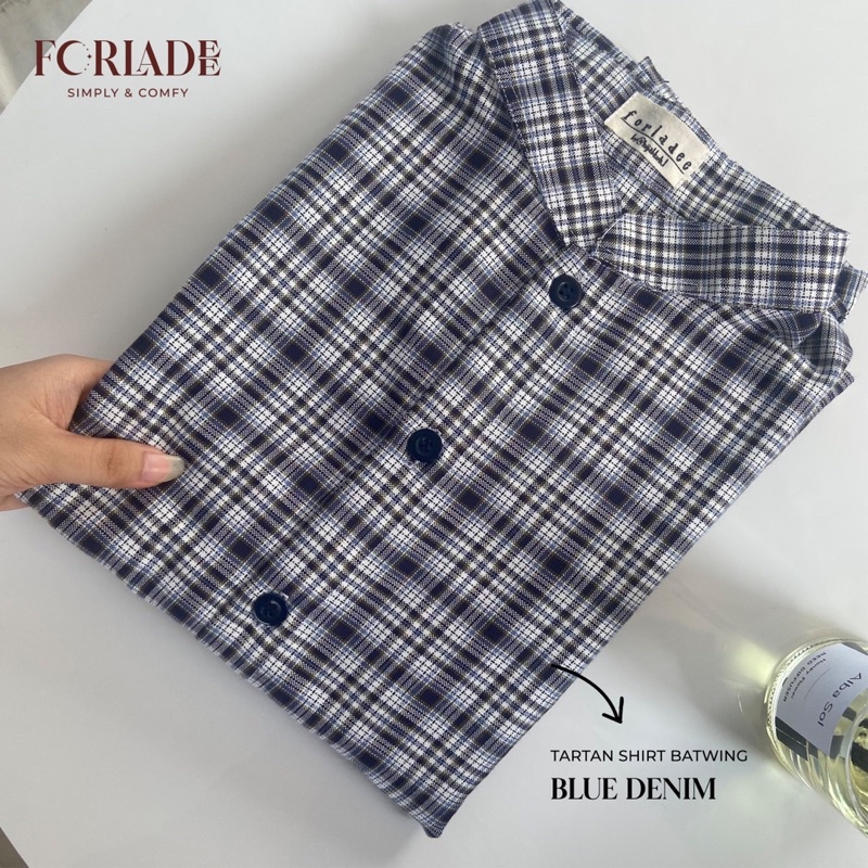 TARTAN SHIRT BATWING | KEMEJA KOTAK-KOTAK TEBAL &amp; GA TERAWANG