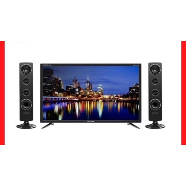 TV LED POLYTRON 32 INCH TOWER SPEAKER KHUSUS MEDAN