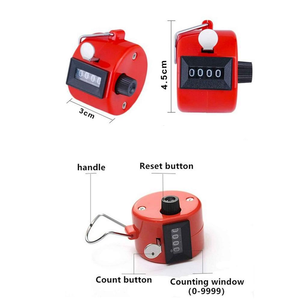 Hand Tally Counter / Alat Hitung Cepat / Alat Hitung Manual / 4 Digits