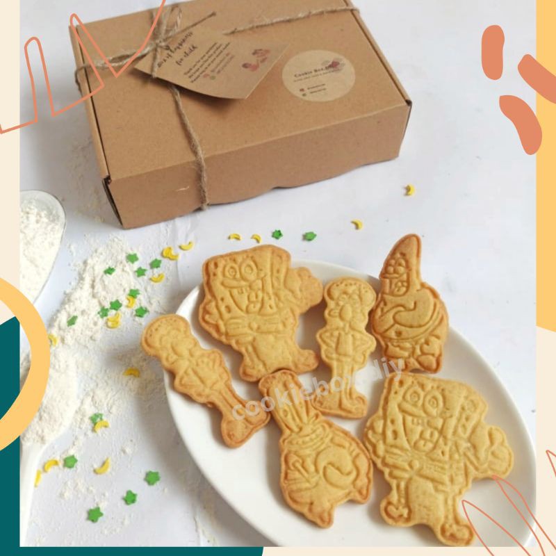 

cookies diy kit SpongeBob |cookies box kit |cookies decoration |hampers cookies activity
