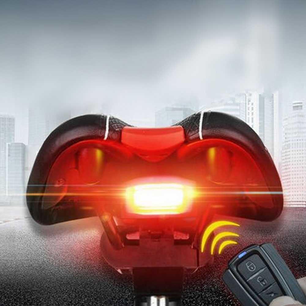 ANTUSI Alarm Anti Maling Remote Control Lampu Belakang Sepeda - A6