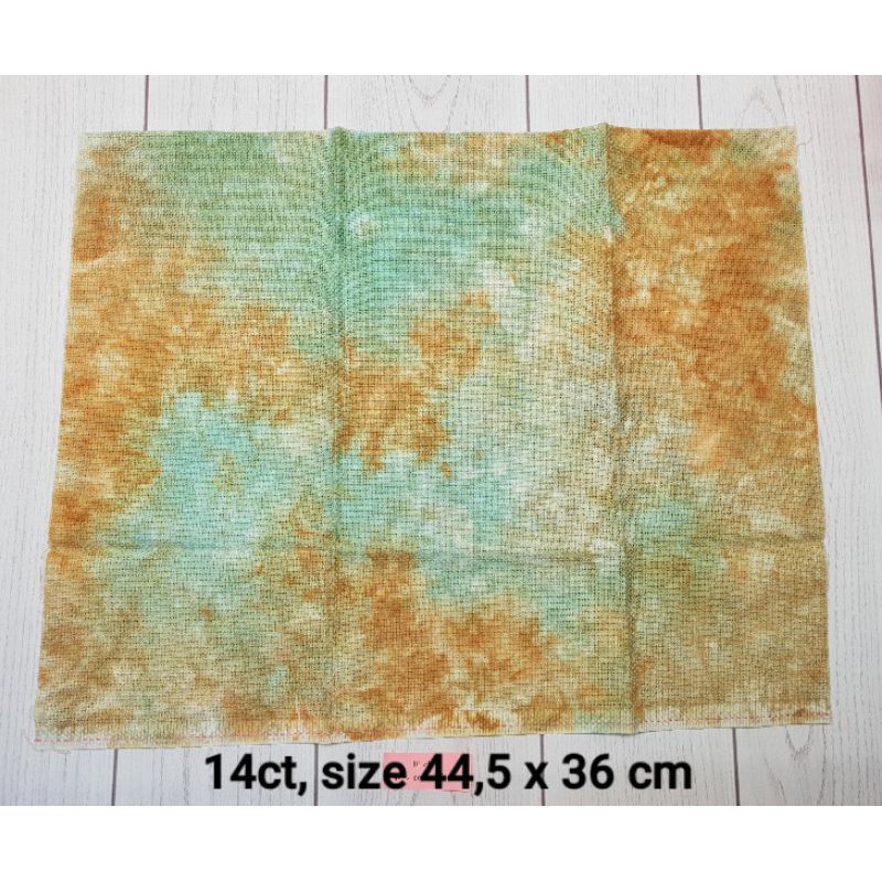 Kain Dyed Aida 14ct untuk Kristik/Cross Stitch
