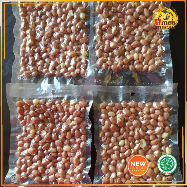 Kacang Tanah Ose Vacuum | Peanut Cabut Tanpa Kulit Alami Import India | 100 Gram