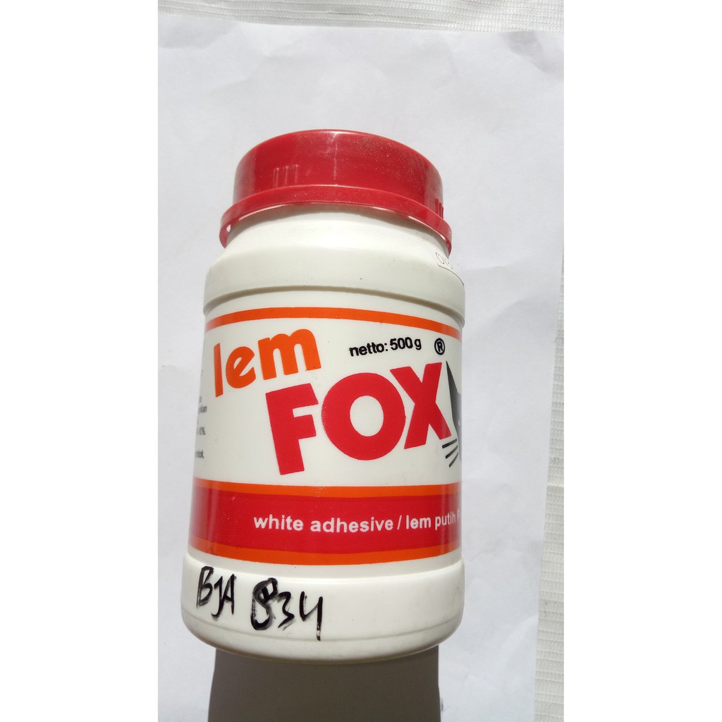 

Lem Fox / Lem Fox Putih / Lem PVAc Botol 500 gram