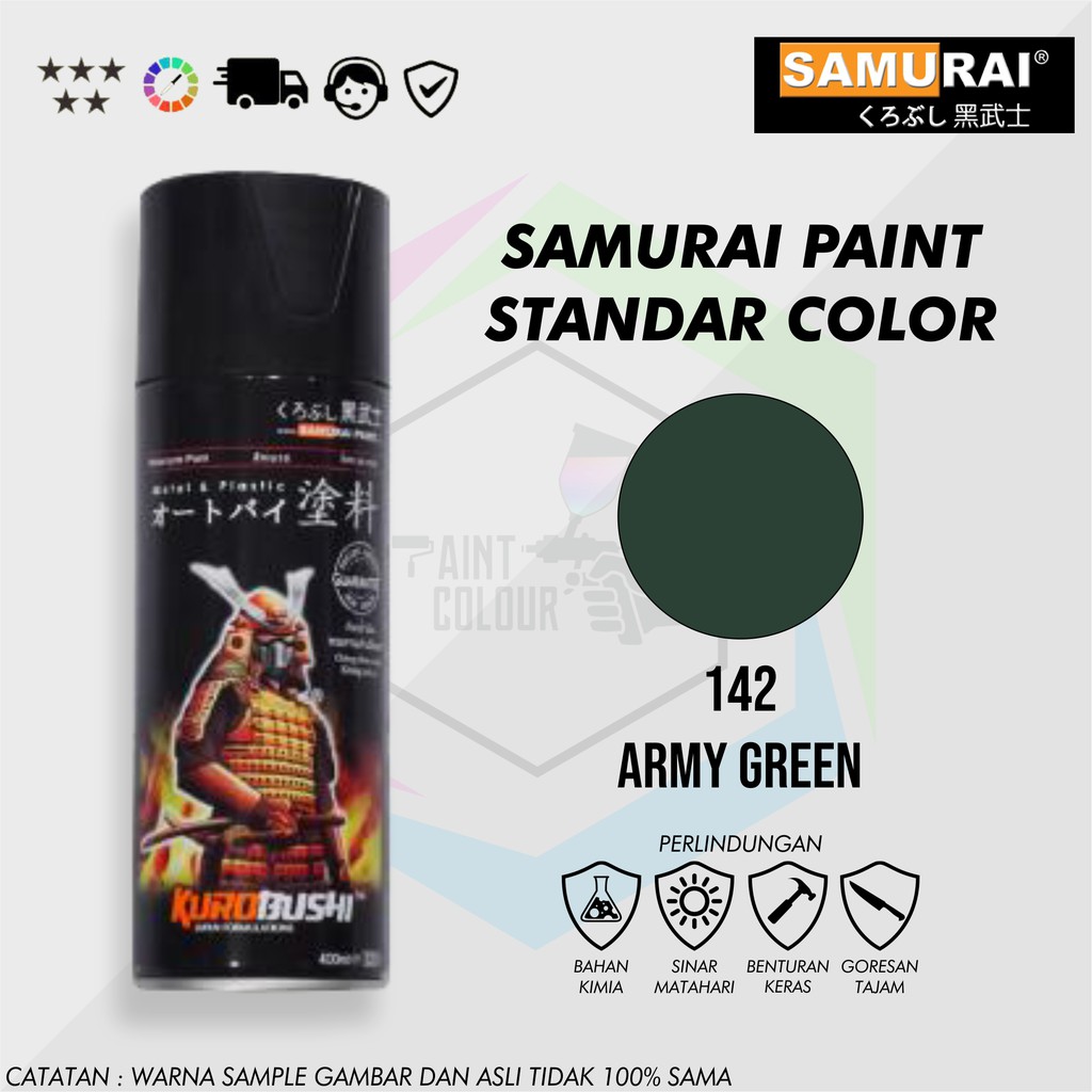 Samurai Paint 142 Army Green Cat Semprot