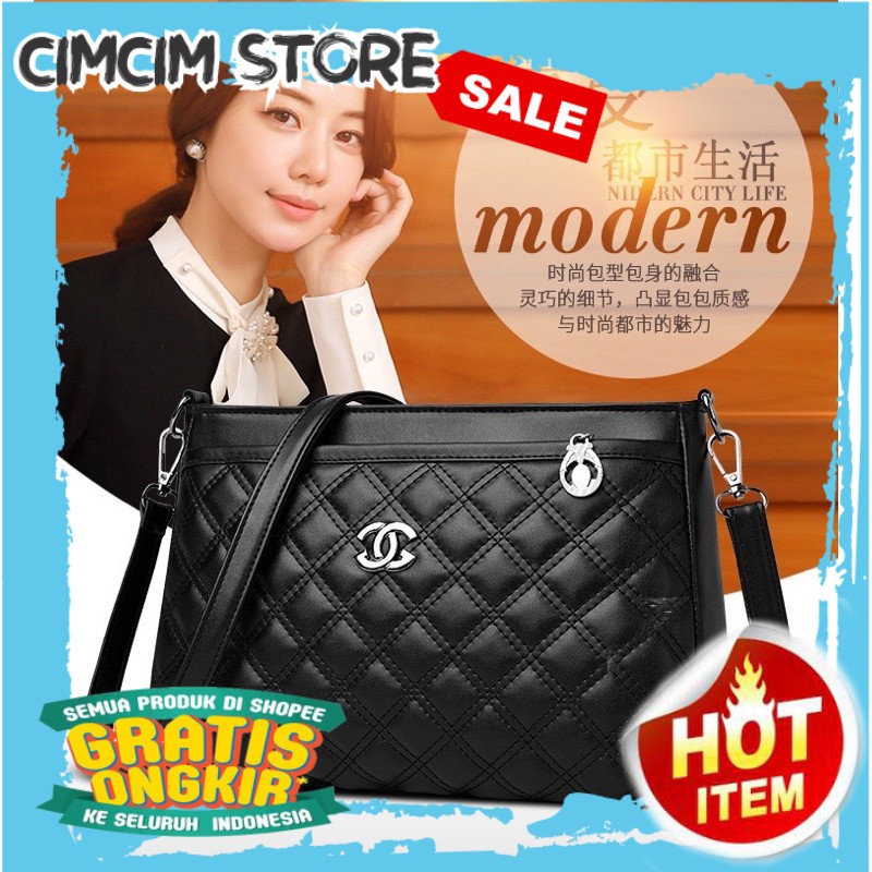 TAS SELEMPANG WANITA IMPORT TERMURAH / iBAGS 2229  Tas Selempang Wanita Import -Tas batam