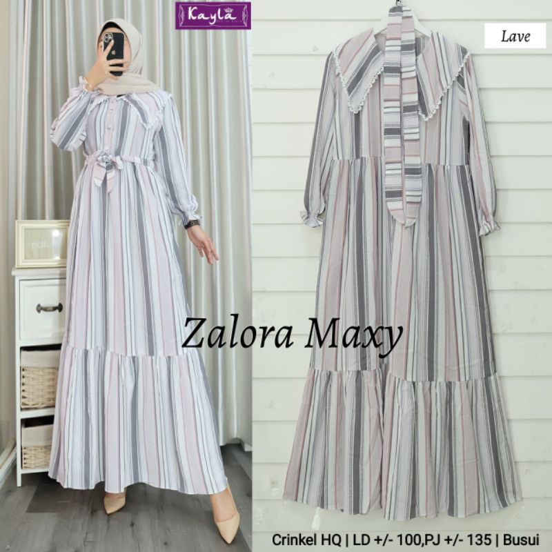 zalora maxy gamis wanita by kayla