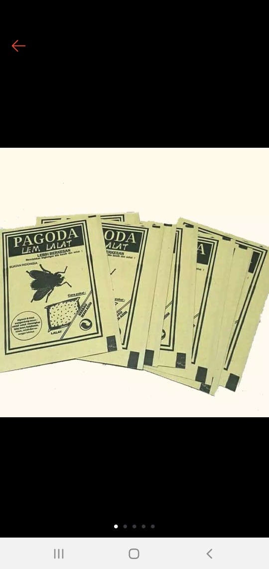 Pagoda Lem Lalat Jebakan Serangga Berbau Ikan Asin