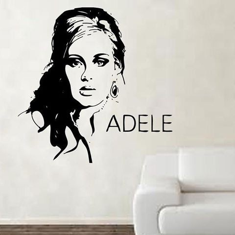 

Puswall - Stiker Dinding / Wallsticker Motive Silhouette Adele / Dekorasi Ruangan / Wall Sticker Custom