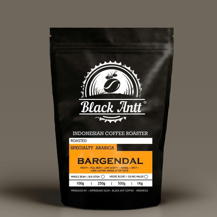 

Black Antt Coffee Arabica Specialty "BARGHENDAL" 250gr