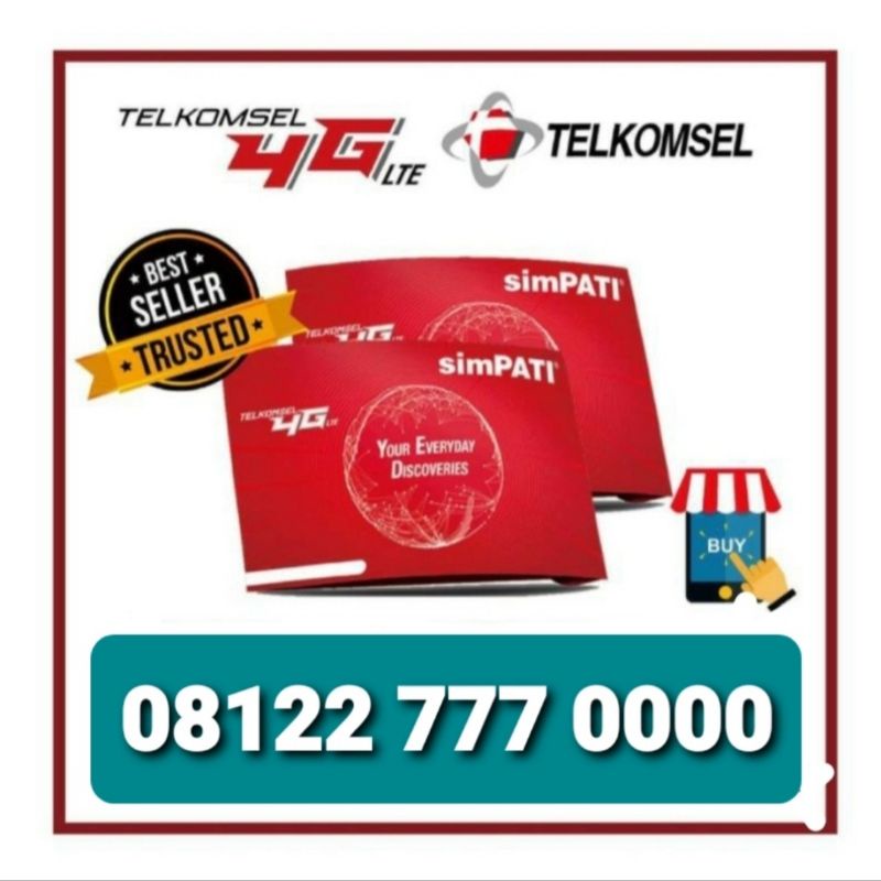 NOMOR CANTIK SIMPATI TRIPLE 777 KWARTED 0000