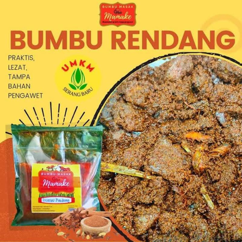 

Bumbu Rendang Bumbu masak instan homemade siap pakai