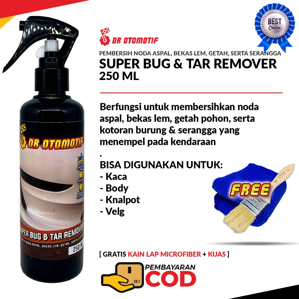 DR SUPER BUG &amp; TAR REMOVER Pembersih Noda Aspal/Bekas Serangga Terlaris