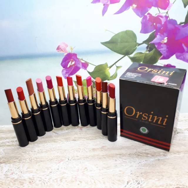 ORSINI COLORFIX MATTE LIPSTICK/LIPSTIK MATTE ORSINI COLORFIX ORIGINAL BPOM ISI 12 PCS