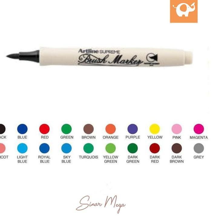 

(HOT PRODUCT BEST SELLER) Artline Supreme Brush Marker / Art Calligraphy Lettering Coloring Pena Kua
