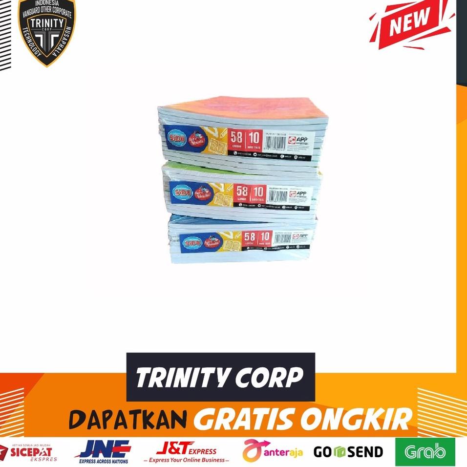 

く BUKU TULIS SIDU 58 LEMBAR 1 PACK ISI 10 BUKU ガ