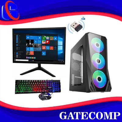 PC Lengkap Gaming i7 2600 / GT 1030 2GB /SSD 120GB / DDR 16 GB / LED 19