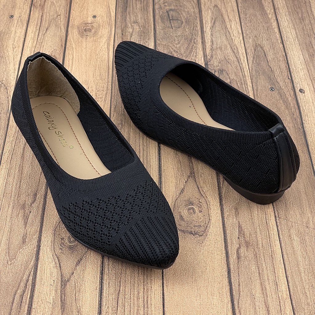 Sepatu Flat Wanita Rajut Import id01 ~ CLARENZO ID01