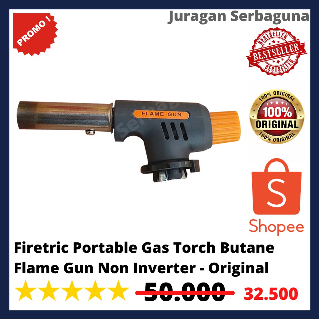 Firetric Portable Gas Torch Butane Flame Gun Non Inverter - Original